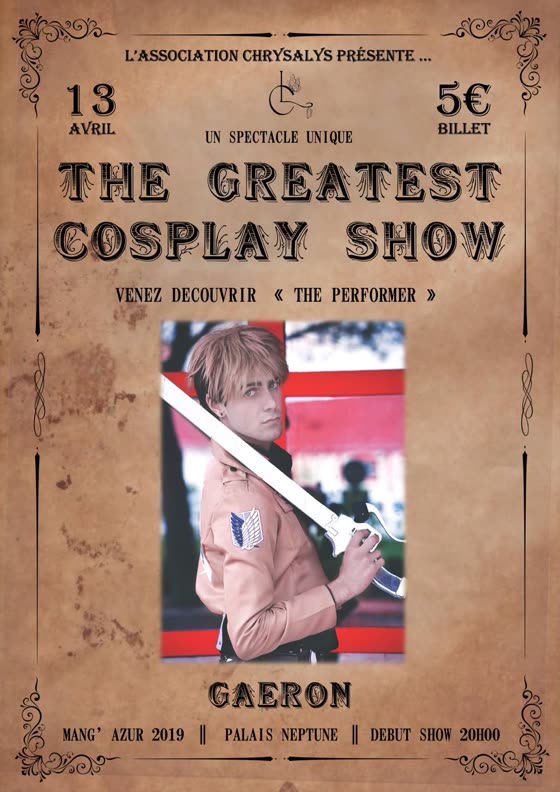 Affiche d'annonce de Gaeron — The Greatest Cosplay Show (2019)