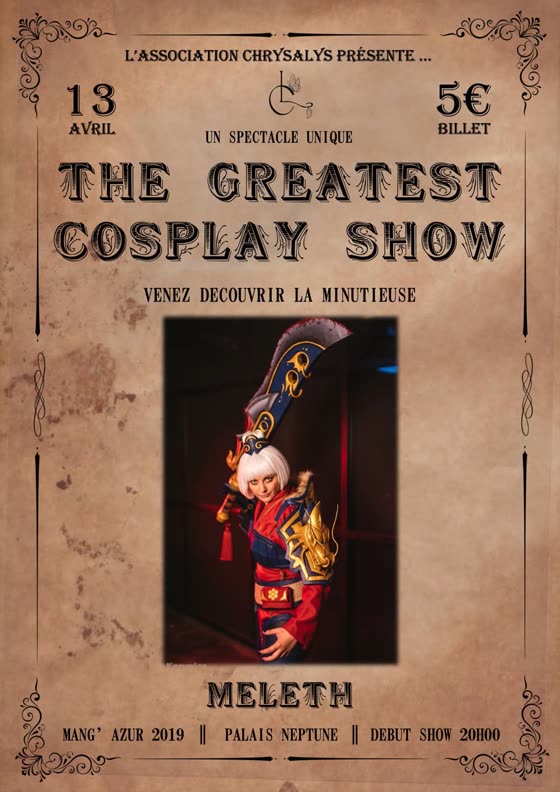 Affiche d'annonce de Meleth — The Greatest Cosplay Show (2019)