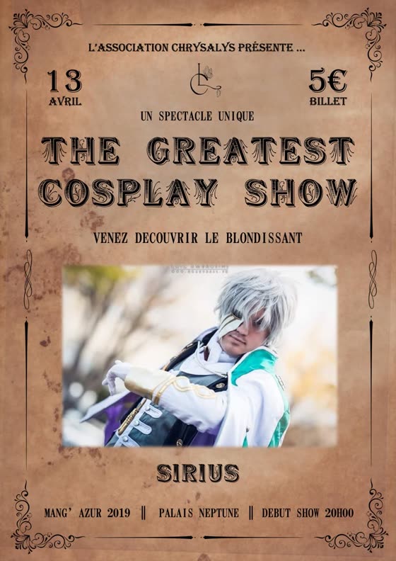 Affiche d'annonce de Sirius — The Greatest Cosplay Show (2019)