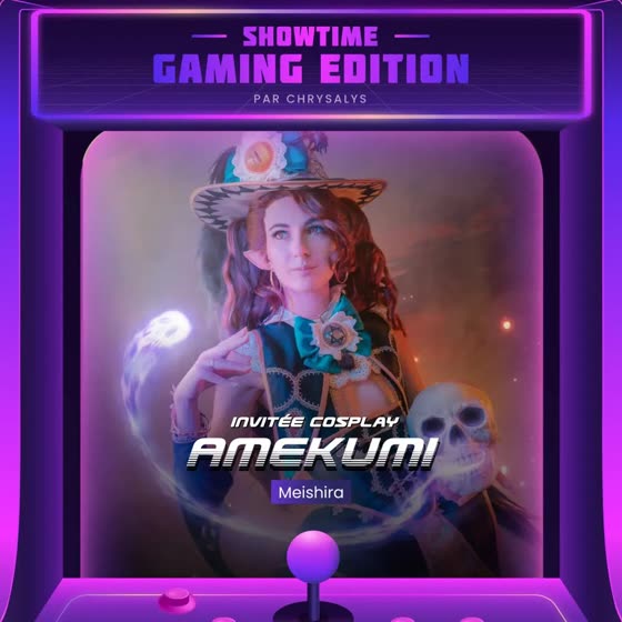 Affiche d'annonce de @amekumi_cosplay — Showtime : Gaming Edition (2024)